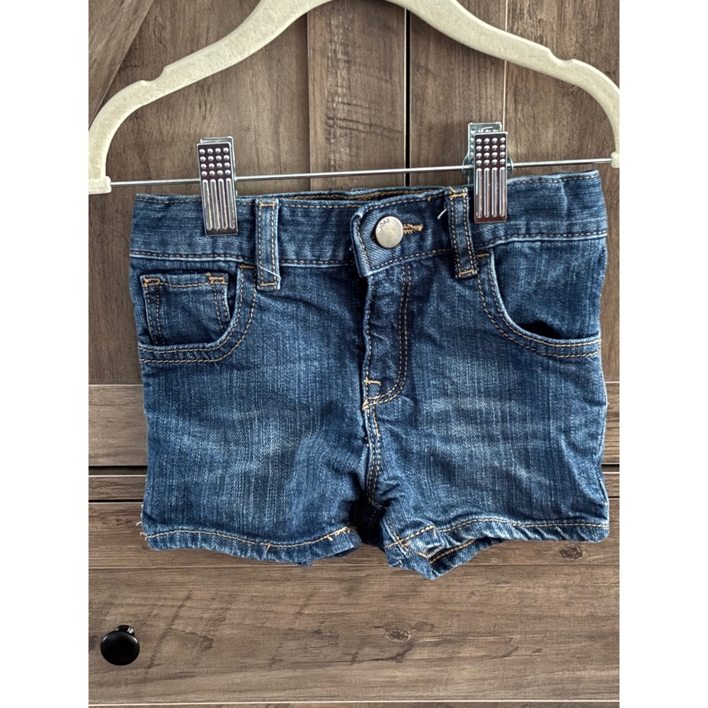 BabyGap Kids Skinny Fit Denim Shorts Dark Wash Blue Size 3 Yrs